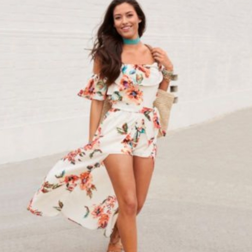 BRAND NEW, floral romper/dress